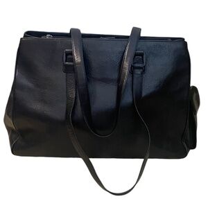 Black Women's Laptop Tote Bag - Professional Everyday Carry